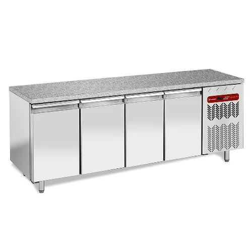 Expédition Rapide Tour patisserie positif 600x400 4 portes avec granit DIAMOND - TP4N/HG-R2