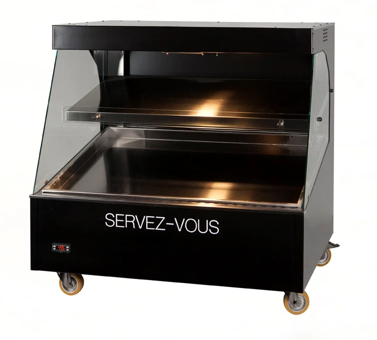 Vitrine chaude en libre-service - 2 niveaux - Longueur 850mm DOREGRILL Commander Maintenant