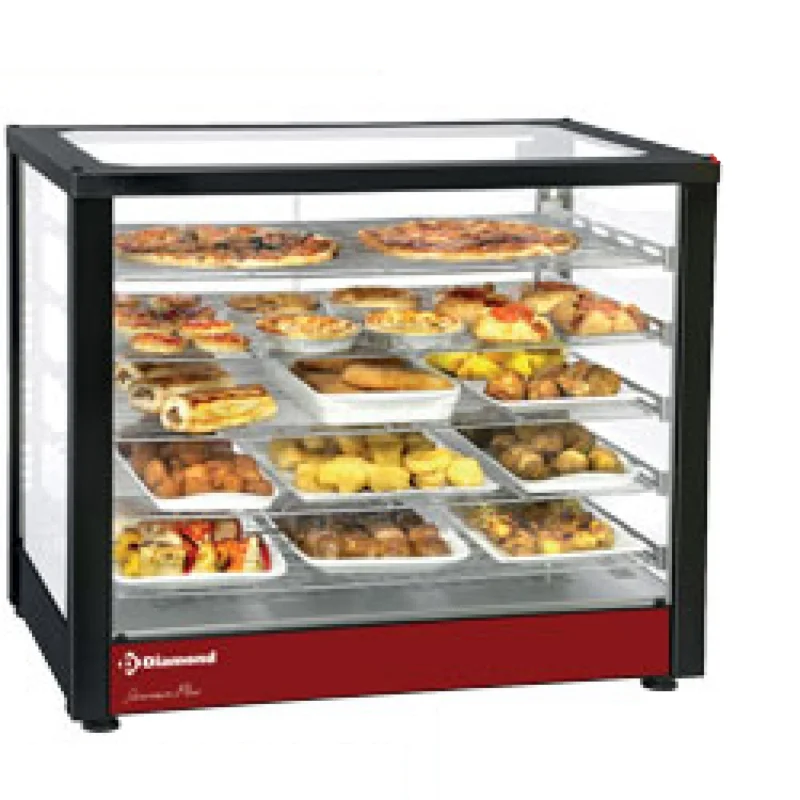 Vitrine chauffante ventilée à poser 5 niveauxDiamond Remise