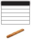 Usine Directe Grille en plastique 6 div 300-830gr 454x54mm