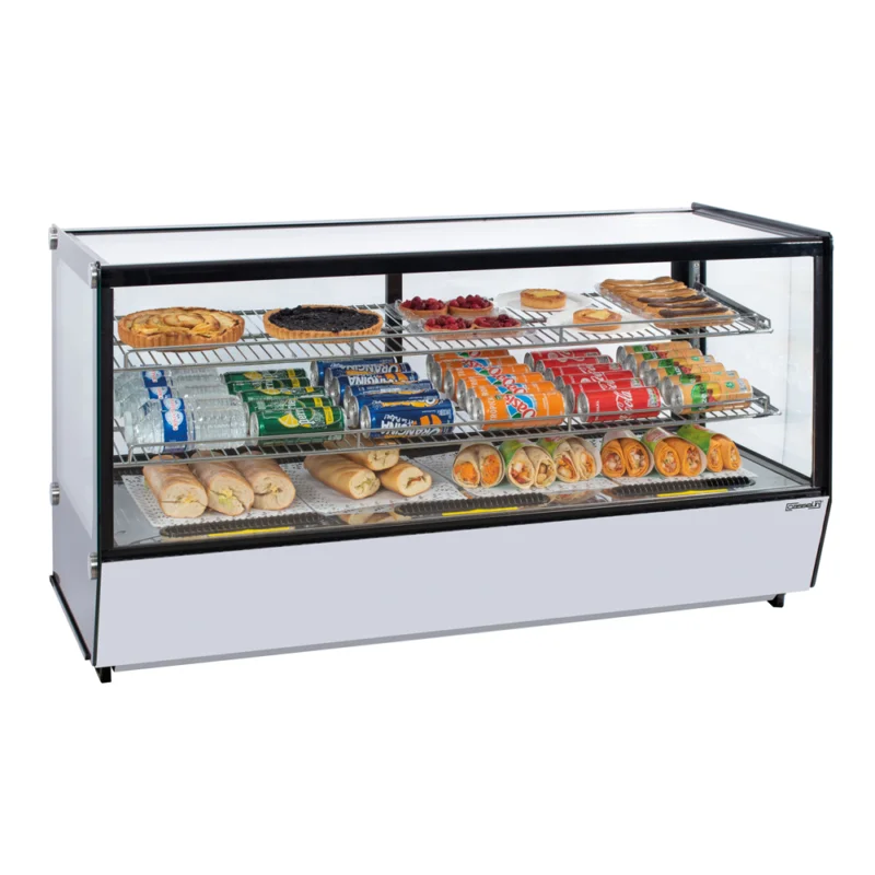 Vitrine réfrigérée de comptoir 200 Litres vitre droite CASSELIN Livraison Gratuite