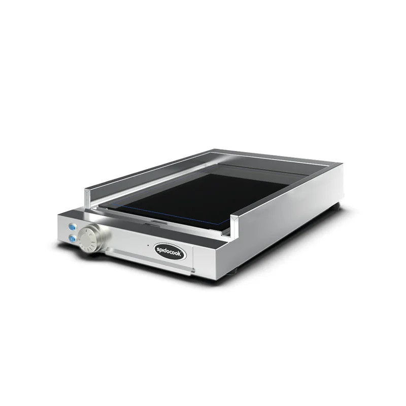 Plancha professionnelle vitrocéramique Lisse 1 zone Spidocook Authentique
