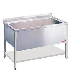 Plonge inox 1 grand bac sans égouttoir 1600x700mm DIAMOND - LB1611 Nouvel Arrivage