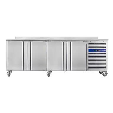 Bon Marché Table réfrigérée positive adossée 4 portes profondeur 600mm CUISTANCE