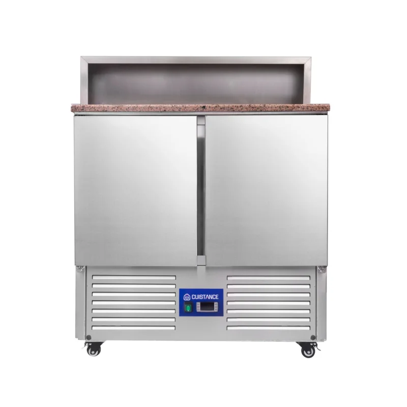 Saladette réfrigérée 2 portes avec granit CUISTANCE Commander Maintenant