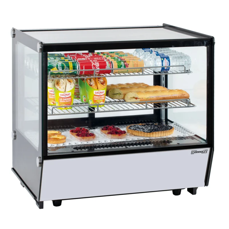 Vitrine réfrigérée de comptoir 120 Litres vitre droite CASSELIN Jusqu’à Épuisement Des Stocks