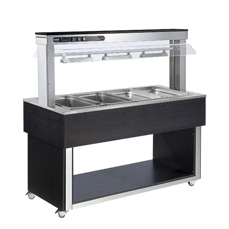 Buffet chauffant bain-marie central avec cuve pour bacs GN1/1 AFINOX Affaire À Saisir