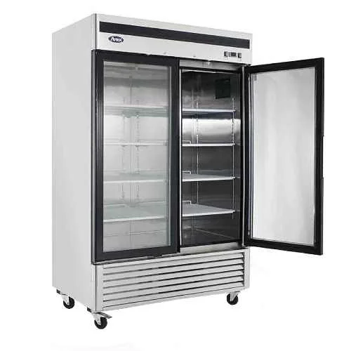 Frigo professionnel positive 2 portes vitrées 1300 Litres ATOSA Expédition Rapide