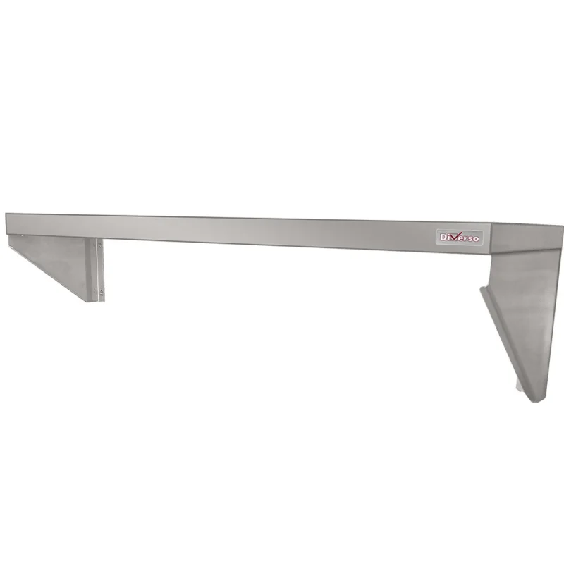Bon Marché Etagère inox murale - Longueur 1000mm DIVERSO by Diamond - WR-M100/2C