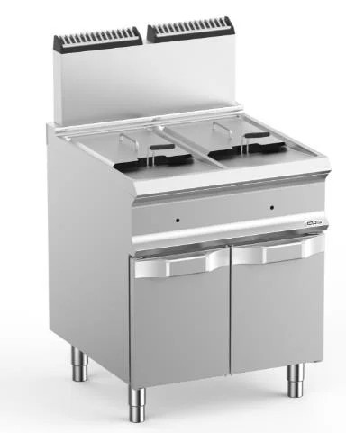 Marque Friteuse professionnelle à gaz 2x14 Litres sur coffre MBM - DOMINA PRO 700