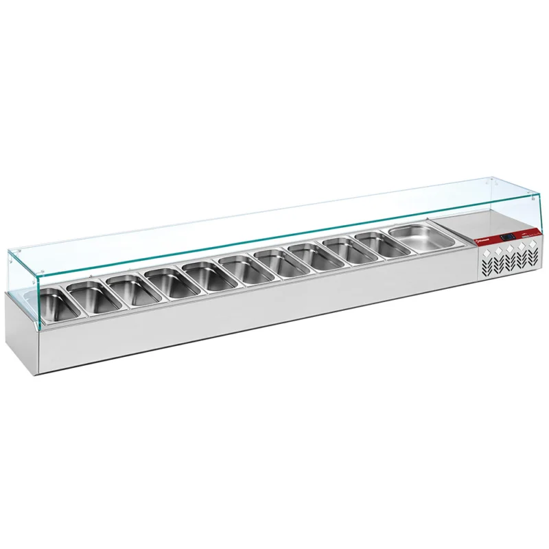 Certifié Kit réfrigéré à poser 2560mm pour bacs GN1/3 DIAMOND