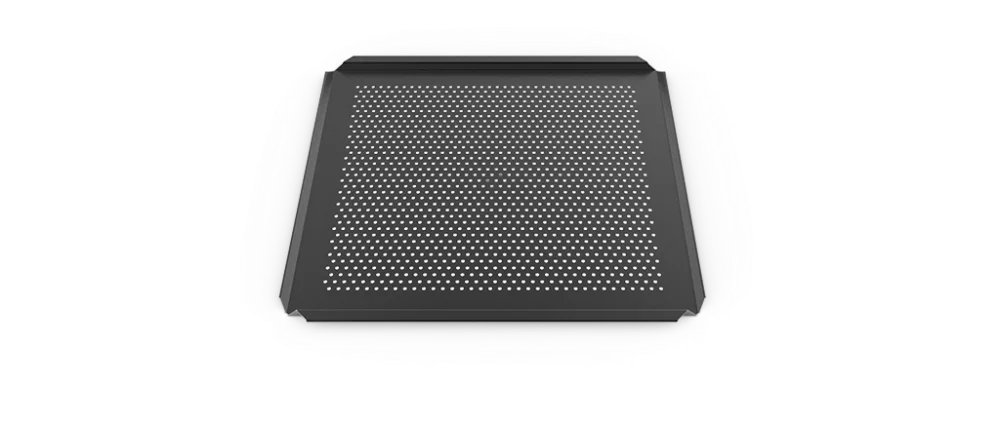 Vente Directe Plaque en aluminium antiadhérente micro-perforée GN 2/3 FORO.BLACK UNOX