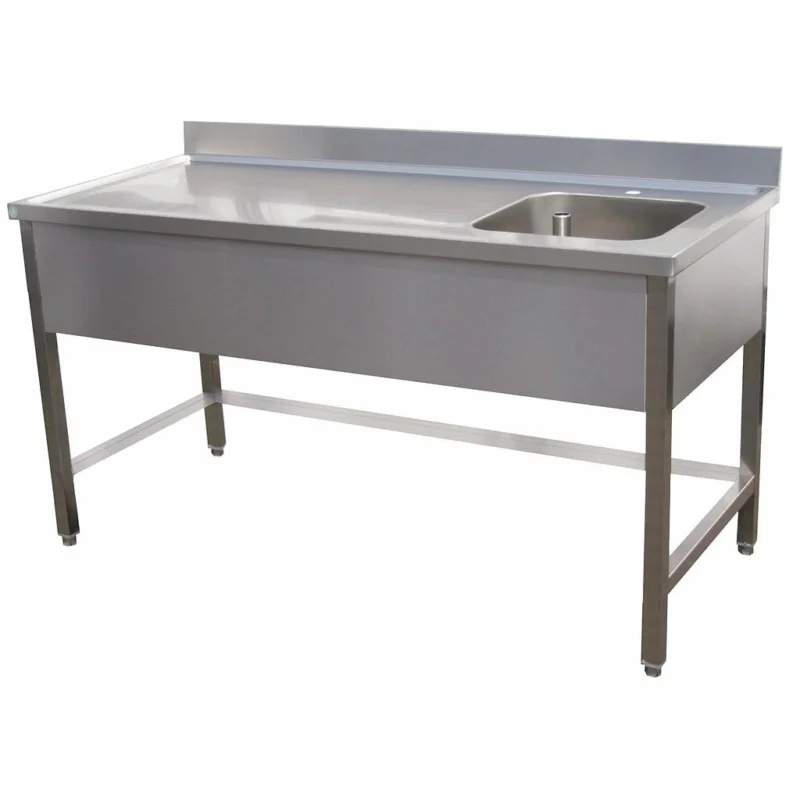 Table du chef inox cuve à droite 1600x700mm BERTRAND - TCDX/1670 Usine Directe