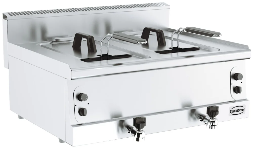Meilleur Prix Friteuse professionnelle gaz à poser 2 x 8 Litres COMBISTEEL
