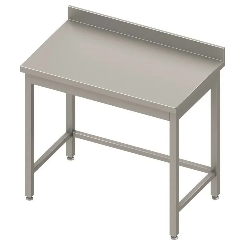 Bon Plan Table inox soudée adossée sans étagère Largeur 1500mm - Profondeur 700mm L2G