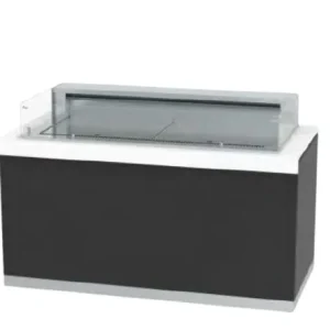 Vitrine réfrigérée ouverte basse avec cuve pour 3 bacs GN1/1 INFRICO - Série SELF-SERVICE - Gastrobuffets Prix Choc