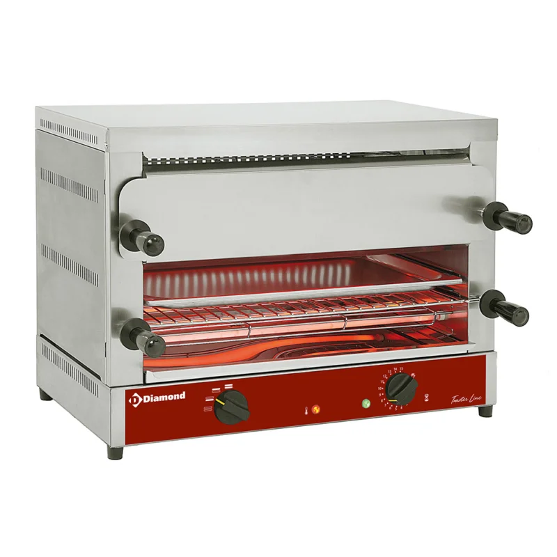 Prix Choc Toaster-salamandre électrique GN 1/1 2 étages (520x320) à Quartz DIAMOND - MD22/R-N