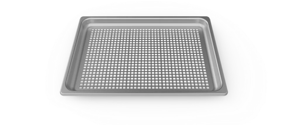 Plaque en inox perforée pour cuissons à la vapeur 460x330mm STEAM&FRY Marque