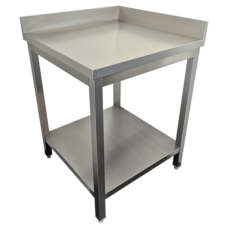 Table inox d'angle soudée Largeur 700mm - Profondeur 700mm DIAMOND - TL771A/C Nouvel Arrivage