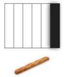 Grille inox 6div 300-1000gr 73x334 Dernière Chance