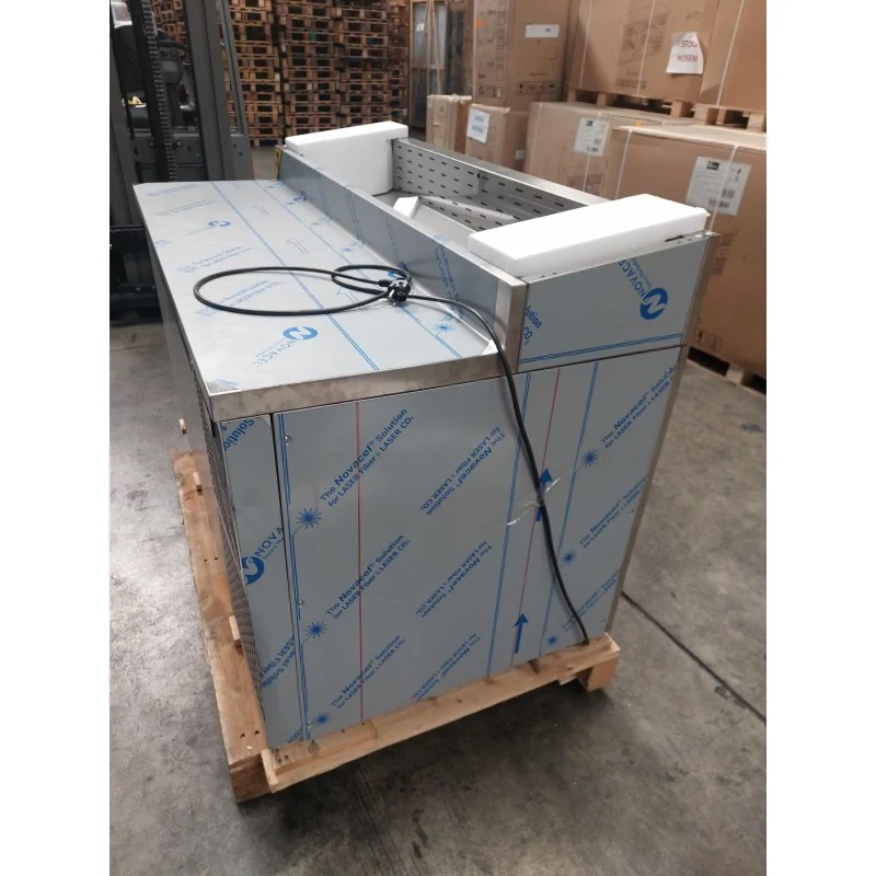 Table snack positive +4/+10°C - Avec vitrine - 2 portes pleines - Prof. 800 - 600 x 400 DALMEC Expédition Rapide