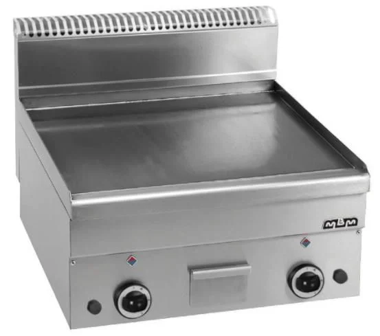 Top Vente Plancha professionnelle gaz lisse 2 zones MBM