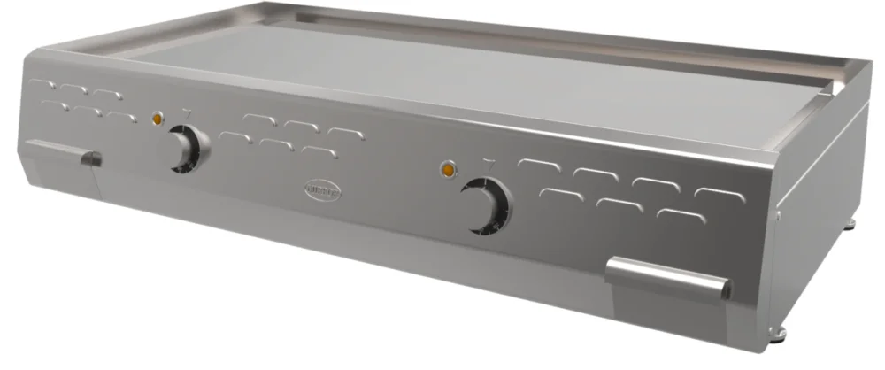 Top Vente Plancha professionnelle électrique lisse 2 zones MIRROR