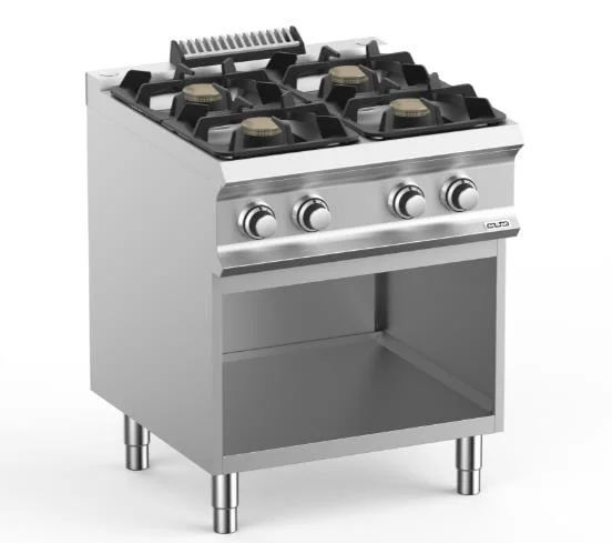 Fourneau 4 feux vifs sur placard ouvert MBM - DOMINA PRO 700 Dernier Modèle