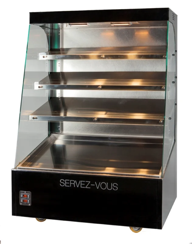 Commander Vite Vitrine chaude en libre-service - 4 niveaux - Longueur 800mm DOREGRILL