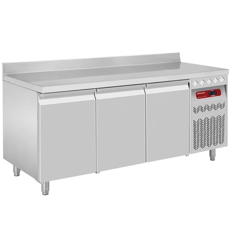 Promotion Saisonnière Table réfrigérée positive 3 portesavec dosseret DIAMOND -DT178/P9A