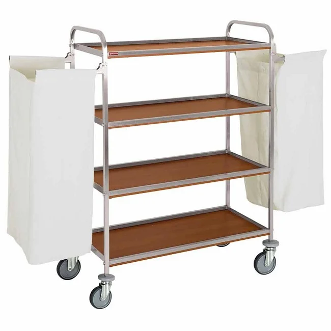 Chariot à linge inox 4 NiveauxDIAMOND Vente Directe