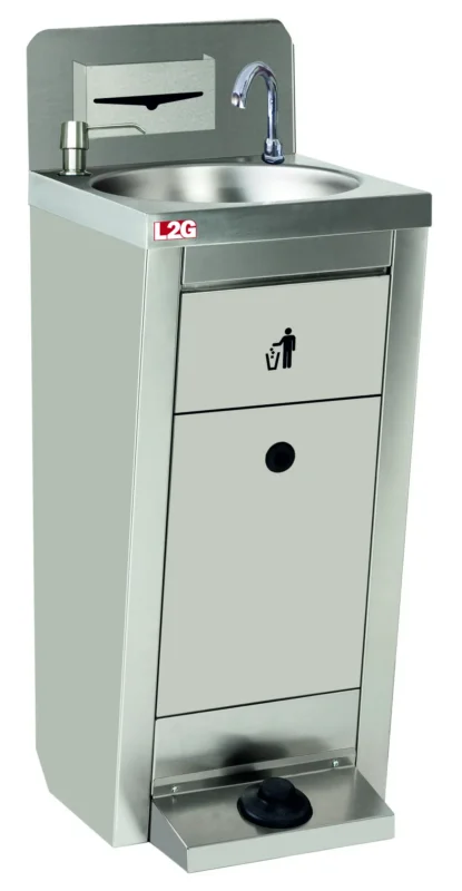Lave-mains autonome inox avec distributeur de savon Usine Directe