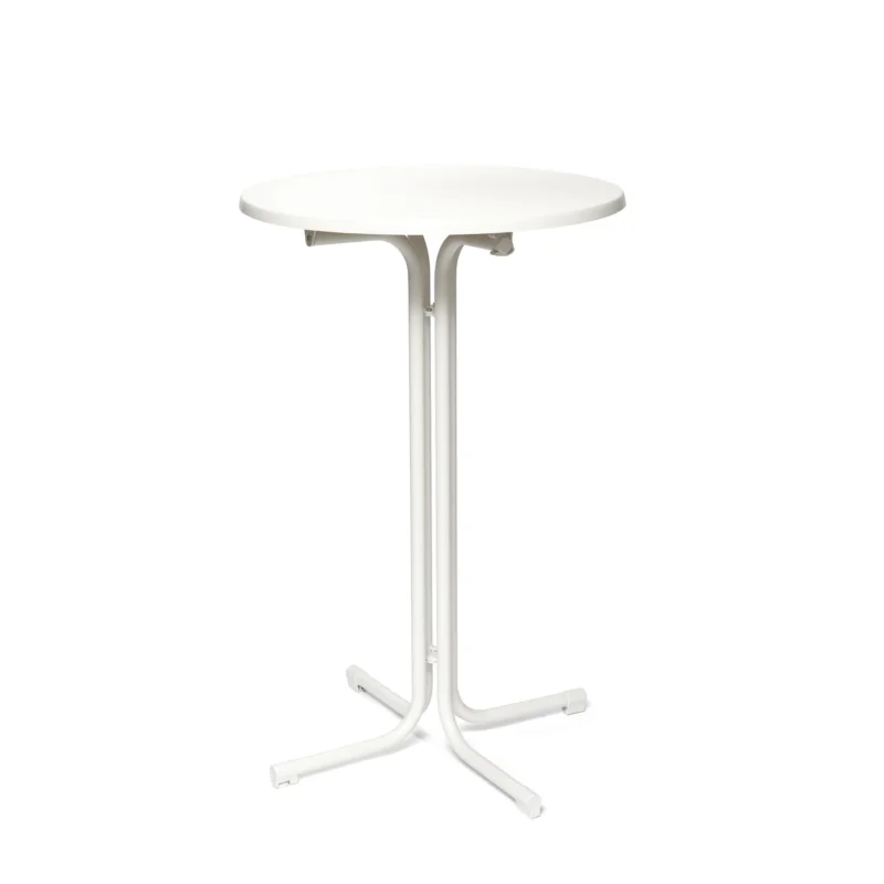 Mange-debout pliant diamètre 80cm blanc BERLIN VEBA Livraison Express