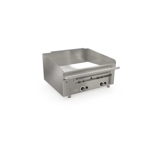 Plancha professionnelle gaz lisse chromée 2 zones MIRROR Livraison Gratuite