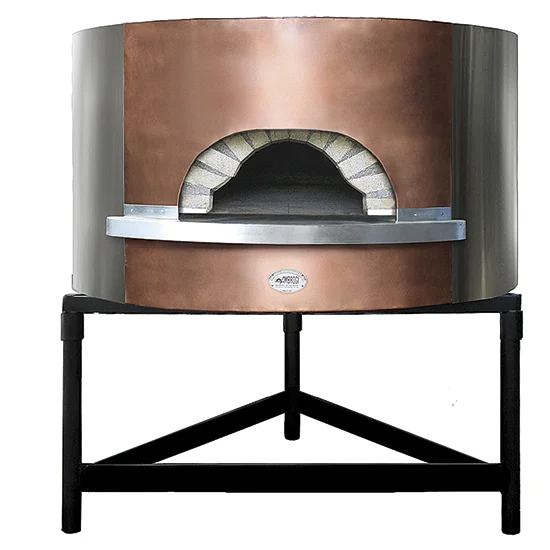 Four à pizza à bois 12 pizzas avec façade en cuivre AMBROGI Produit De Marque