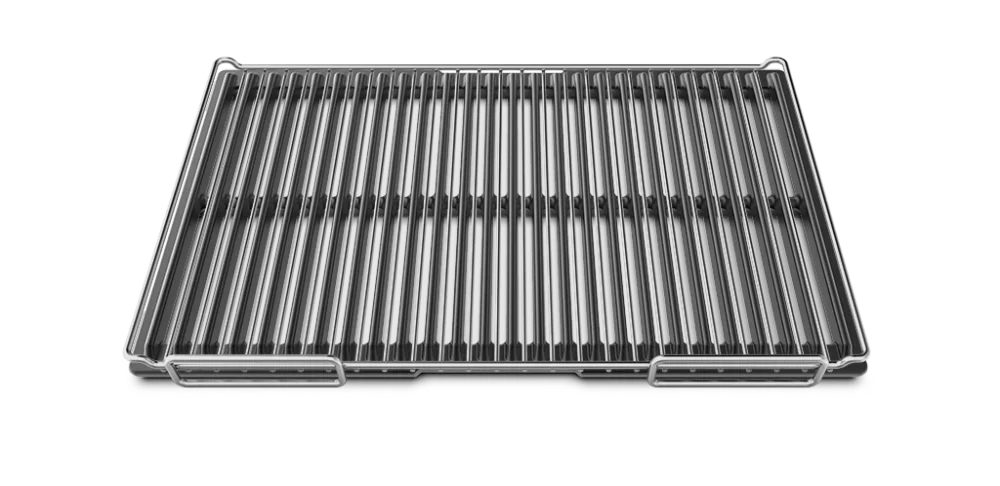 Plaque rainurée en aluminium avec traitement antiadhérent avec grille - Système QUICK.Load. GN 1/1, GN 2/1 SUPER.GRILL Populaire