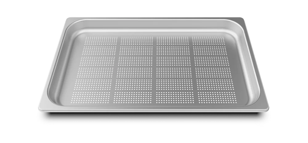 Réduction Plaque en inox perforée pour cuissons à la vapeur GN 1/1, GN 2/1 FORO.STEEL40