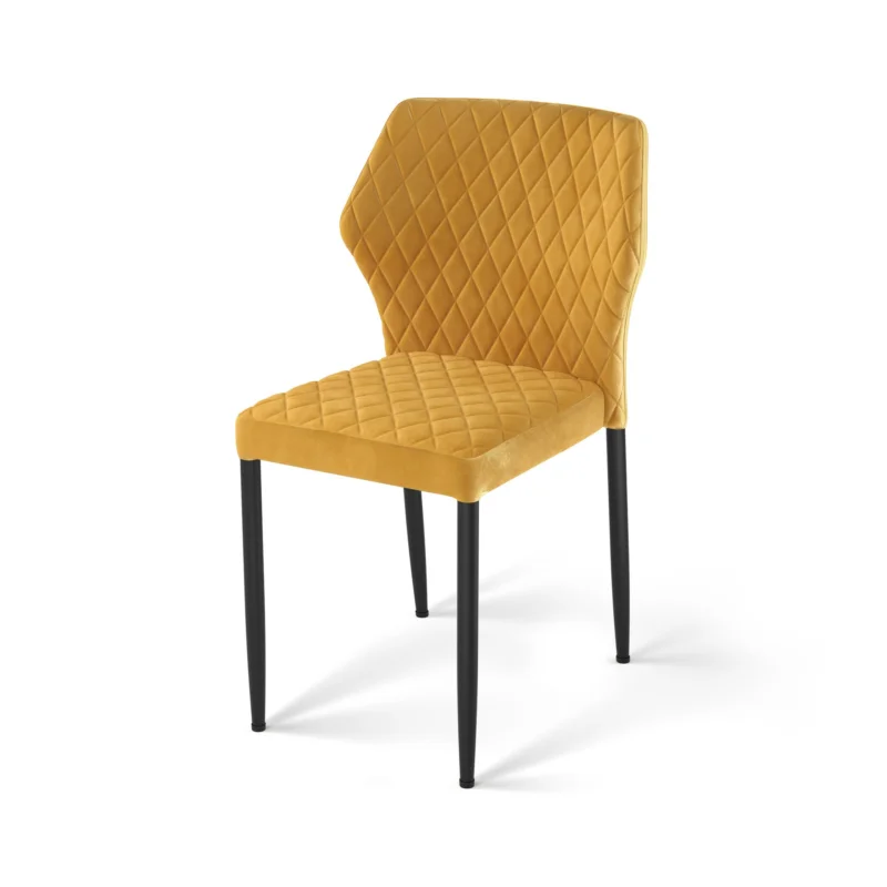 Affaire À Saisir Chaise d'intérieur en velours jaune LOUIS VEBA