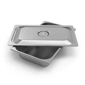Bac gastronomique 460x330 pour sous videuse. Comprenant le bac profondeur 100mm et le couvercle Prix Promo