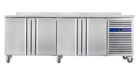 Promotion Saisonnière Table réfrigérée positive adossée 4 portes profondeur 700mm CUISTANCE