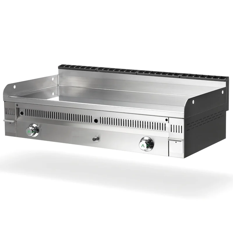 Vente Flash Plancha professionnelle gaz lisse 2 zones larges MCM