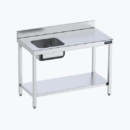 Table de préparation en inox avec étagère 1500mm Prix Cassé