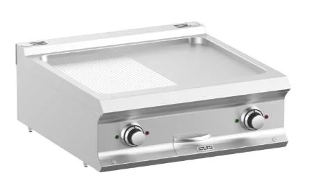 Plancha professionnelle électrique lisse et rainurée à poser MBM - DOMINA PRO 700 Nouvel Arrivage