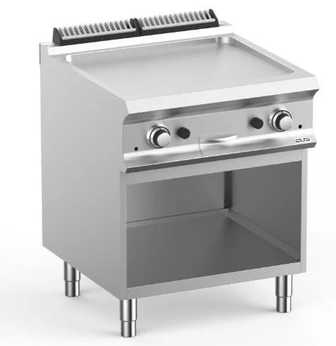 Plancha professionnelle gaz lisse sur placard ouvert MBM - DOMINA PRO 700 Achat Immédiat