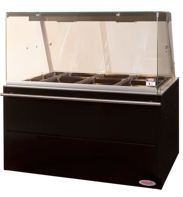 Remise Vitrine chaude en service traditionnel - Longueur 1320mm DOREGRILL