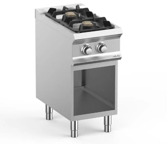 Fourneau 2 feux vifs sur placard ouvert MBM - DOMINA PRO 700 Nouveauté