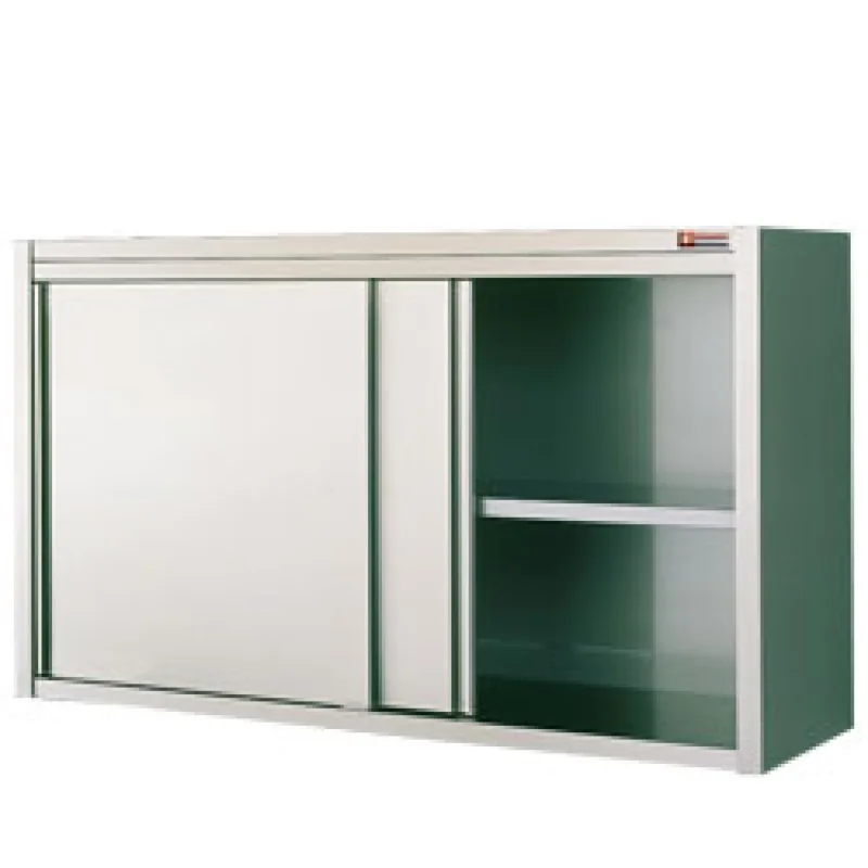 Placard inox mural portes coulissantes - Longueur 1600mm DIAMOND - PSC160/B Prix Cassé