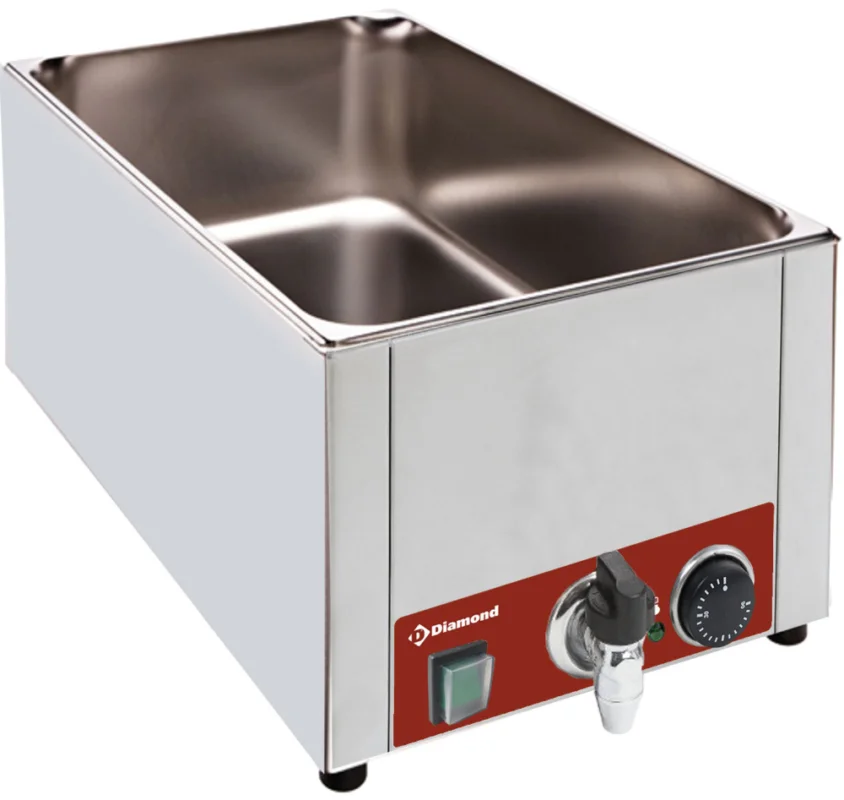 Bain-marie électrique simple avec vidange DIAMOND Seulement Aujourd’hui