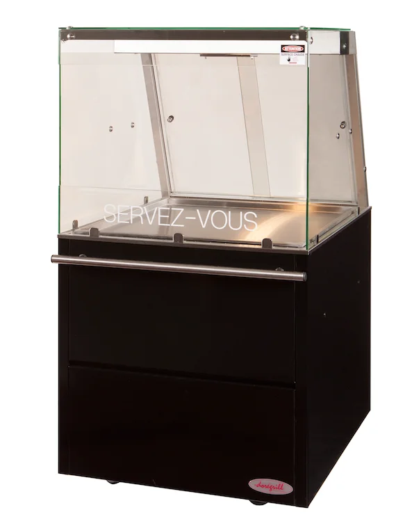 Réduction Vitrine chaude en libre-service - Longueur 1750mm DOREGRILL