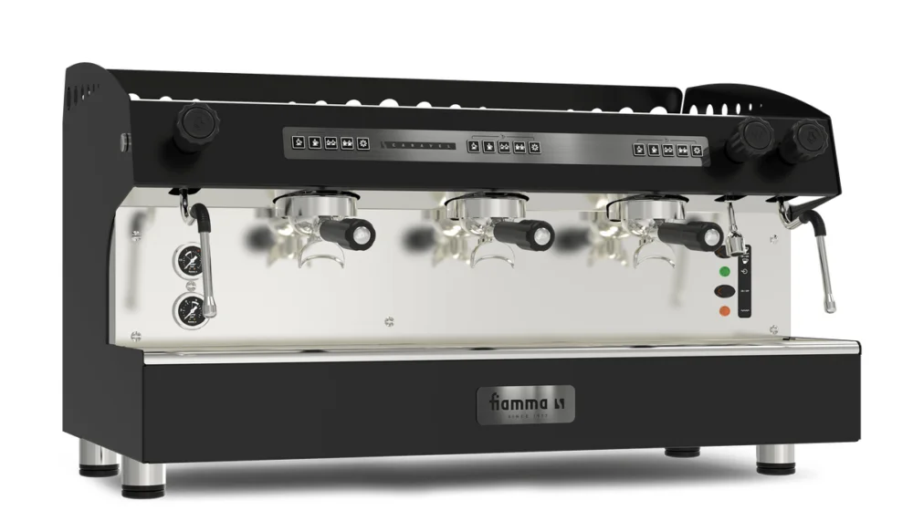 Remise Machine à café expresso 3 groupes automatiques CARAVEL 3 CV FIAMMA
